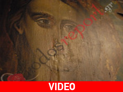 Δάκρυσε η εικόνα του Ταξιάρχη στη Ρόδο Δάκρυσε η εικόνα του Ταξιάρχη στη Ρόδο