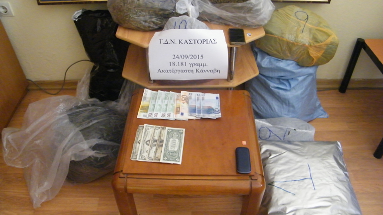 Πέρασαν τα ελληνοαλβανικά σύνορα με 18 κιλά χασίς