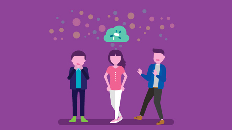 Κάθε άνθρωπος έχει το δικό του… συννεφάκι μικροβίων