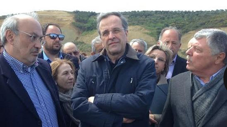 Επίσκεψη Σαμαρά στo φράγμα των Φιλιατρών