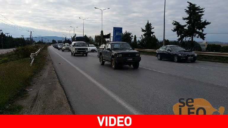 Σε εξέλιξη διαμαρτυρία αγροτών στη Θεσσαλονίκη