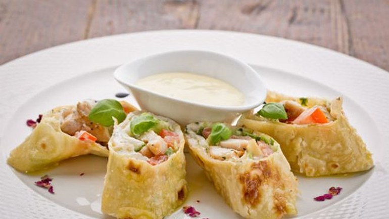 Συνταγή για λαχταριστές τορτίγες με κοτόπουλο