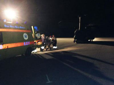 Αεροδιακομιδή τετράχρονου από τη Μύκονο στην Ελευσίνα