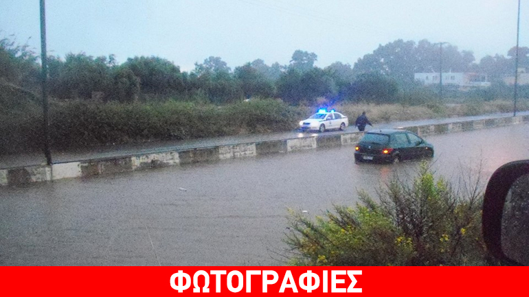 Προβλήματα από τη νεροποντή στα Χανιά