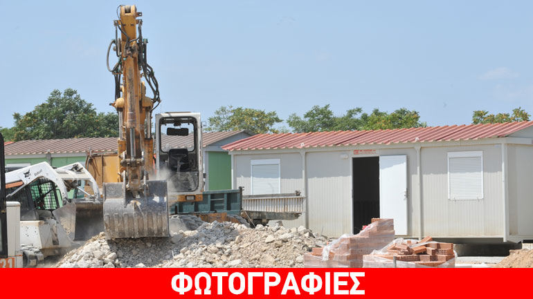 Πυρετώδεις εργασίες για τη μετεγκατάσταση των προσφύγων στον Ελαιώνα