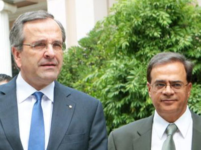 Συνάντηση Σαμαρά – Χαρδούβελη στο Μαξίμου