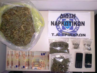 Τρίκαλα: Πατέρας και γιος συνελήφθησαν για ναρκωτικά