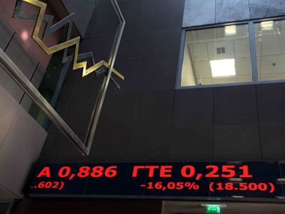 Πτωτικά κινείται το Χρηματιστήριο Αθηνών