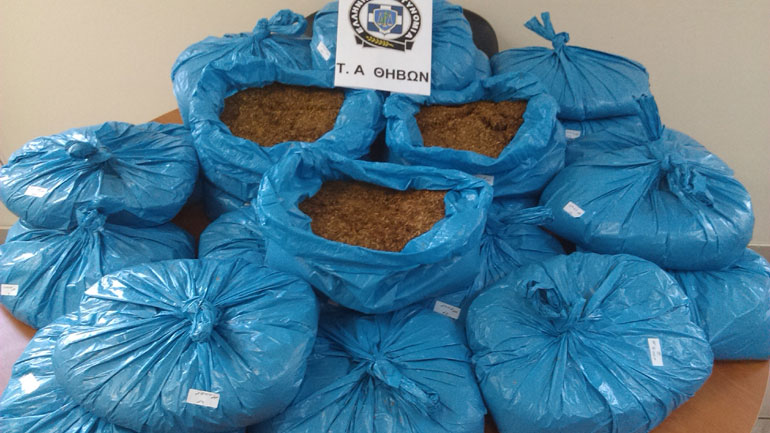 Στη… φάκα λαθρέμπορος καπνού στη Θήβα