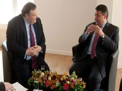 Συνάντηση Βενιζέλου – Γκάμπριελ στο Βερολίνο