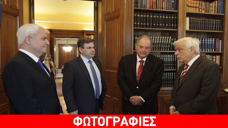 Συνάντηση με ανώτατα στελέχη του ΙΟΒΕ είχε ο Παυλόπουλος