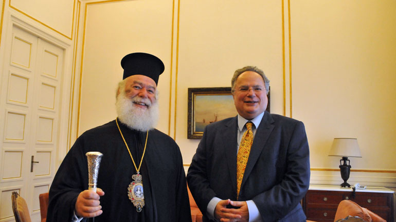 Συνάντηση Κοτζιά με τον Πατριάρχη Αλεξανδρείας