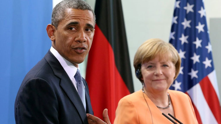 Τις πρωτοβουλίες της Μέρκελ για το προσφυγικό πρόβλημα εξήρε ο Ομπάμα
