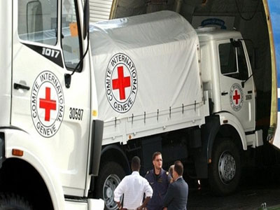 Υπό την αιγίδα του Ερυθρού Σταυρού η ρωσική οχηματοπομπή