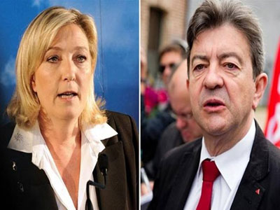 Χαιρετίζουν τη νίκη του ΣΥΡΙΖΑ Μελανσόν και Λεπέν