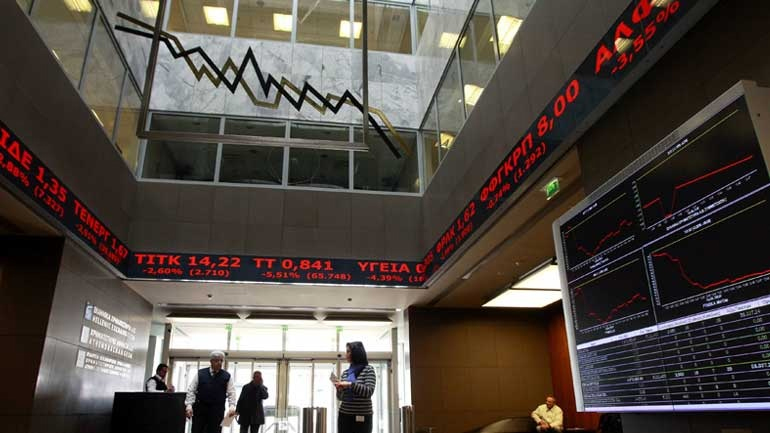 Πτωτικές τάσεις στο Χρηματιστήριο Αθηνών