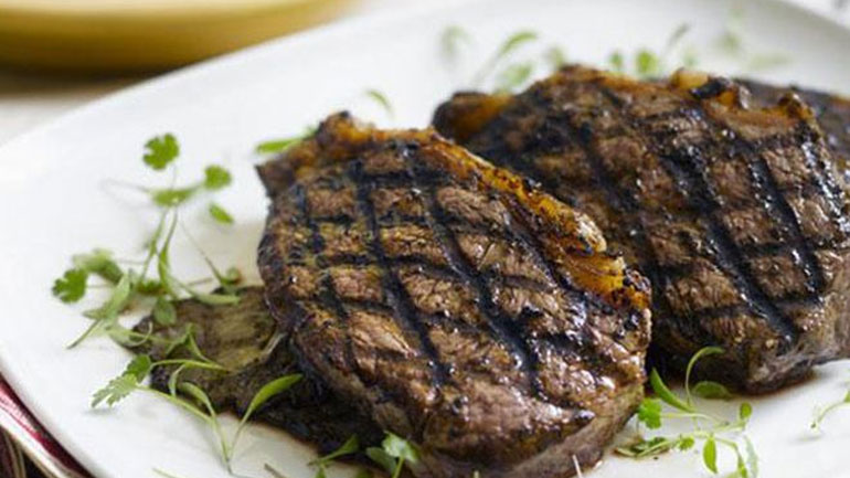 Mπριζόλα με άγρια μανιτάρια