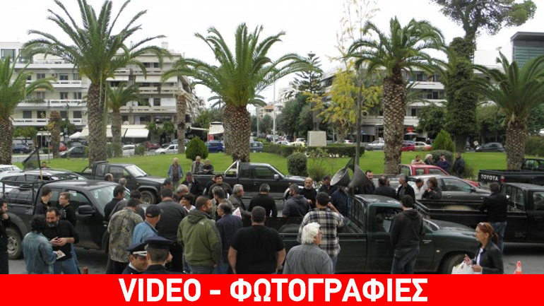 Διαμαρτυρία κτηνοτρόφων στην Αντιπεριφέρεια Χανίων