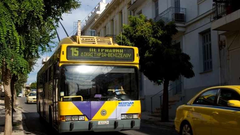 Στάση εργασίας των εργαζομένων στα τρόλεϊ