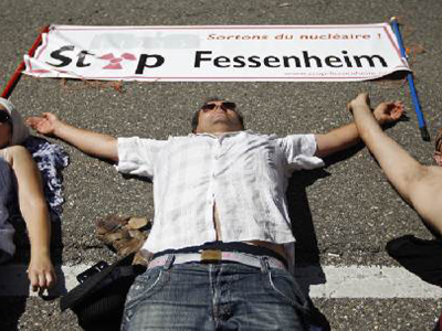 Μαζικές διαδηλώσεις για τα πυρηνικά στη Γαλλία