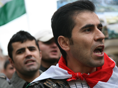 Ειρηνική διαδήλωση Κούρδων στις Βρυξέλλες