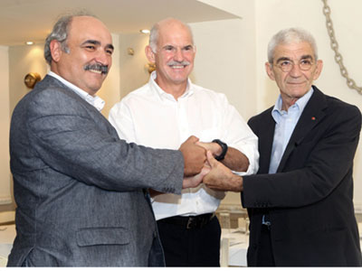 Πολιτική συνάντηση με ούζο και μεζέ…