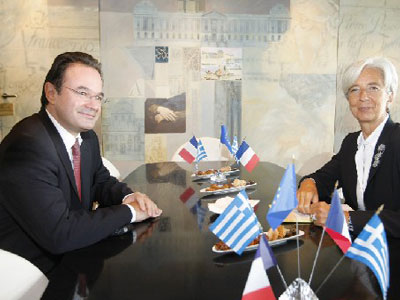 Συνάντηση Lagarde – Παπακωνσταντίνου στο Παρίσι