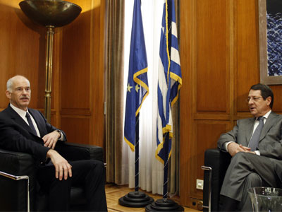 Σύναντηση Παπανδρέου με τον πρόεδρο του ΔΗΣΥ