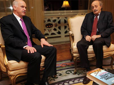 Επίσημη επίσκεψη Παπανδρέου στο Λίβανο