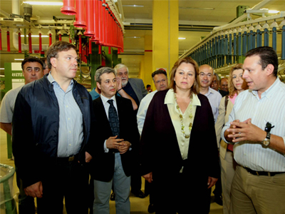 Επίσκεψη κυβερνητικού κλιμακίου στην Κλωστοϋφαντουργία Ροδόπης