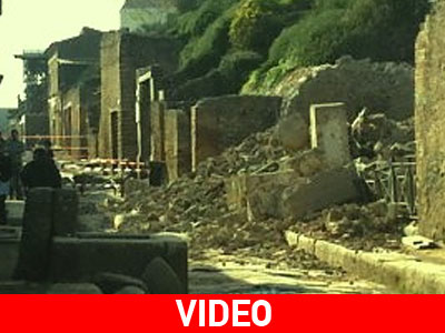 Κατέρρευσε η παλαίστρα των μονομάχων στην αρχαία Πομπηία