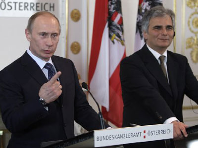 Διαδοχικές επισκέψεις Putin σε Αυστρία και Ιταλία