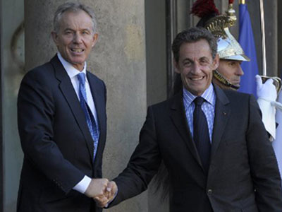 Sarkozy καλεί Blair για μεσολάβηση στο Μεσανατολικό