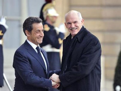 Το μεσημέρι της Δευτέρας η συνάντηση Παπανδρέου – Sarkozy