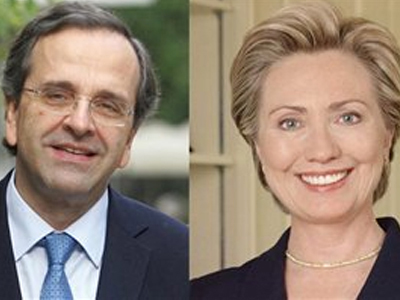 Δηλώσεις Σαμαρά για τη συνάντηση με την Χ. Κλίντον