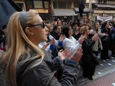Συγκέντρωση διαμαρτυρίας ανέργων στη Θεσσαλονίκη