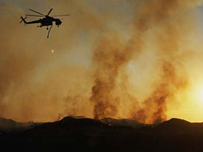 Καίγεται δάσος στο Λαγώποδο Ζακύνθου