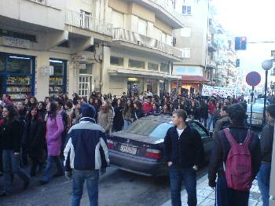 Κινητοποίηση σπουδαστών στην Κοζάνη