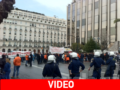 Ολοκληρώθηκαν οι πορείες συμβασιούχων και σπουδαστών προς τη Βουλή