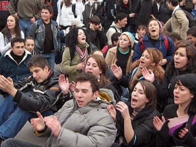 Διαμαρτυρία μαθητών και γονέων στο Ηράκλειο