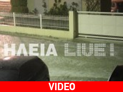 Σφοδρή χαλαζόπτωση στην Ηλεία