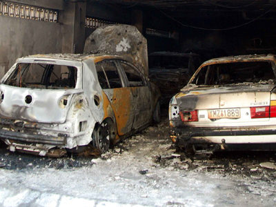 Φωτιά σε αυτοκίνητα στη Θεσσαλονίκη