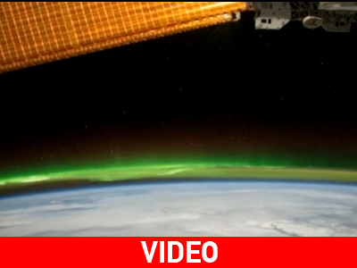 To «Aurora Borealis» πάνω από τη Β. Αμερική