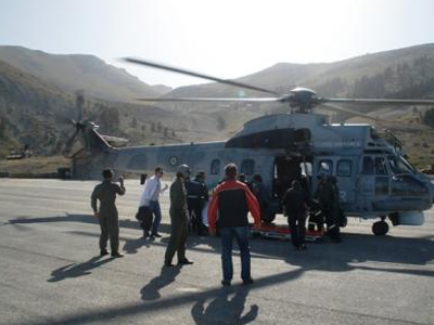 Διακομιδή τραυματία από τάνκερ σε νοσοκομείο