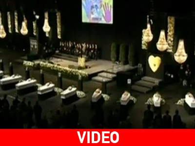 Το τελευταίο αντίο στα θύματα του δυστυχήματος