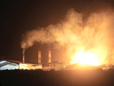 Πυρκαγιά σε εργοστάσιο στην Αιτωλοακαρνανία