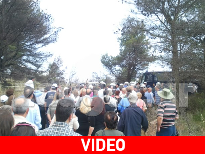 Τα ΜΑΤ απέκλεισαν την είσοδο του ΧΥΤΑ