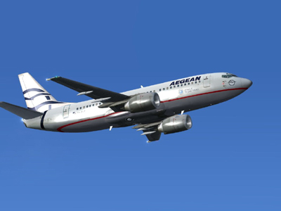 Δοκιμαστική πτήση της Aegean από Λονδίνο