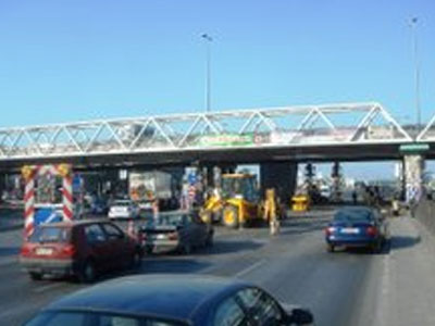 Νέες εργασίες στην αερογέφυρα της Λεωφόρου Αθηνών