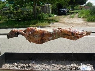 Με αίθριο καιρό το ψήσιμο του οβελία